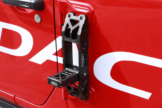 مخصصة CNC محفورة قابلة للطي بطارية قدم السيارة 330 * 86 * 55mm ل Jeep Wrangler JL JK