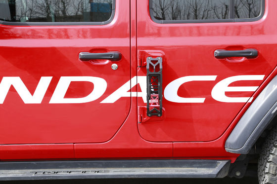 مخصصة CNC محفورة قابلة للطي بطارية قدم السيارة 330 * 86 * 55mm ل Jeep Wrangler JL JK