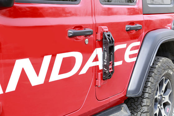 مخصصة CNC محفورة قابلة للطي بطارية قدم السيارة 330 * 86 * 55mm ل Jeep Wrangler JL JK