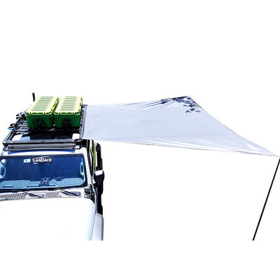 Trigone / V-type Ground Nail Car Side Tent Car Sun Awning للتخييم العالمي في الهواء الطلق