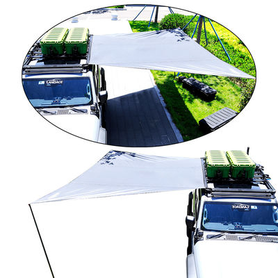 Trigone / V-type Ground Nail Car Side Tent Car Sun Awning للتخييم العالمي في الهواء الطلق