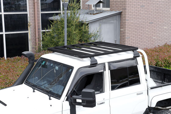 صلبة تويوتا LAND CRUISER LC79 رفوف السقف المسطحة منصة كابينة رفوف السقف مطلية مسحوق
