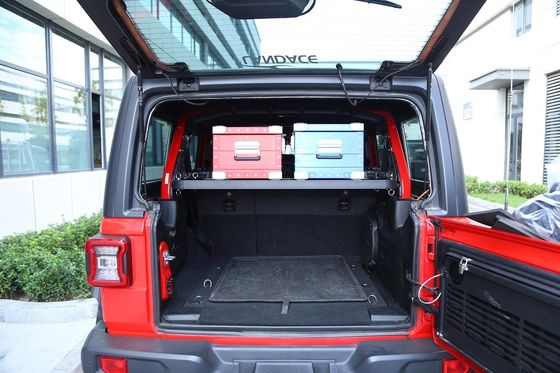 سطح غطاء مسحوق قوي وسهل التثبيت رف للمنطقة الخلفية للشحن جيب Wrangler