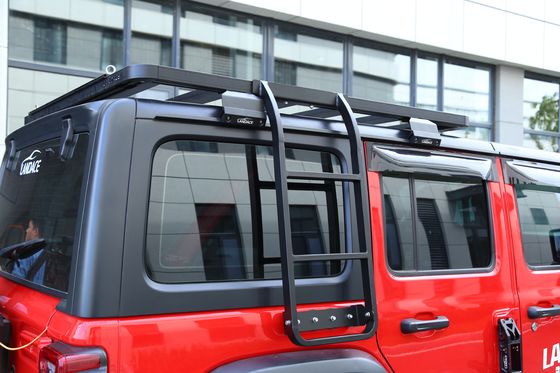 18-23 Wrangler Rubicon Jeep Fitment SUS304 سقف السيارة خيمة أعلى سلم تمديد الألومنيوم