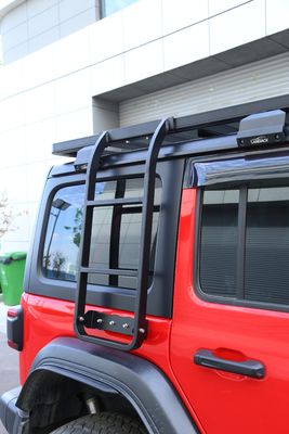 18-23 Wrangler Rubicon Jeep Fitment SUS304 سقف السيارة خيمة أعلى سلم تمديد الألومنيوم