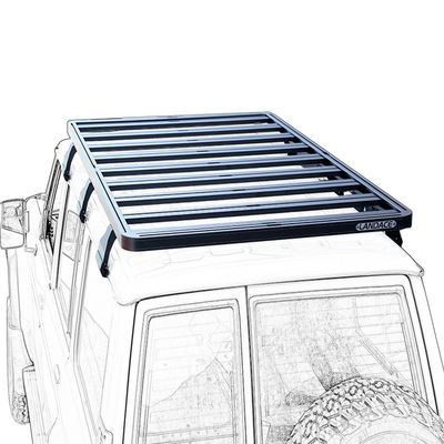 رف سقف الطرق الوعرة لشركة NISSAN Y60 Black Powder Coating Racks