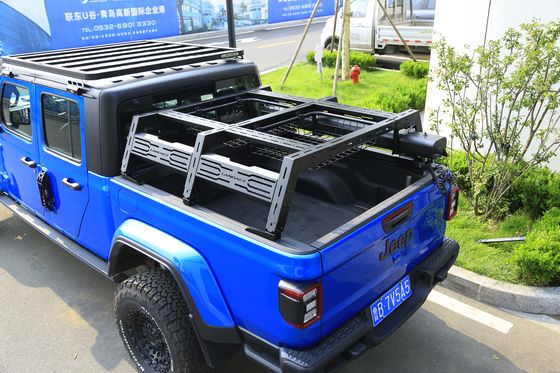 خارج الطريق 4X4 سبيكة الألومنيوم شحن رول بار سقف قابل للتعديل للشاحنة سرير رف
