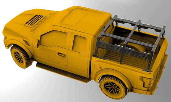 خارج الطريق 4X4 سبيكة الألومنيوم شحن رول بار سقف قابل للتعديل للشاحنة سرير رف