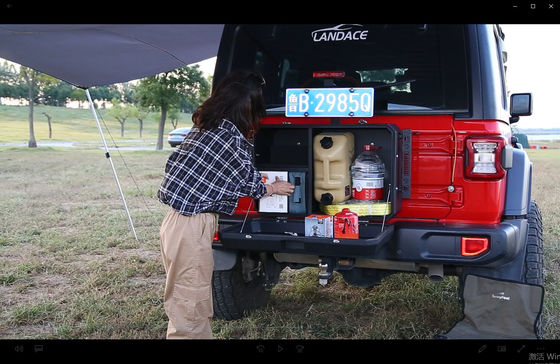 صندوق تخزين الباب الخلفي للسيارة جيب جيه إل لتحديثات الطرق الوعرة وتعديلات لسيارة Wrangler JK