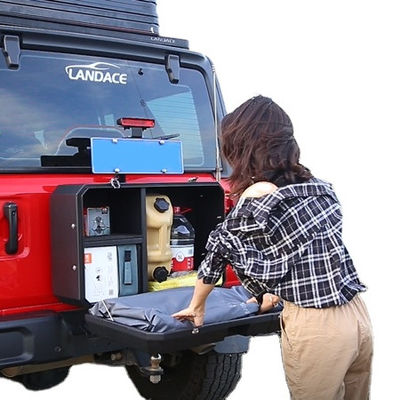 الصندوق 2013-2017 المغطى برماد الألومنيوم 4x4 السيارات الملحقات الخارجية صندوق التخزين ل Wrangler JL / JK