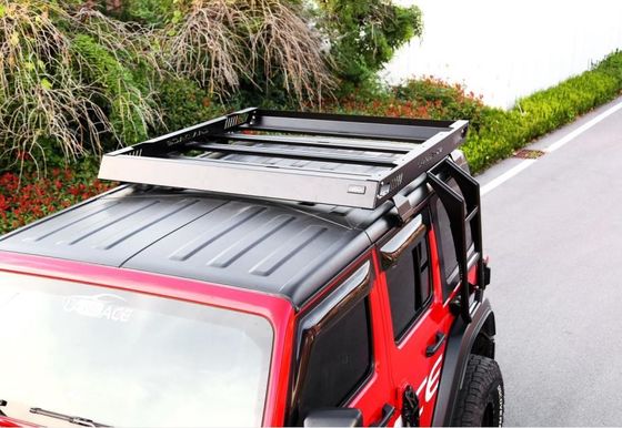 4x4 سلة سقف المركبة سلة لـ 18-23 Wrangler Rubicon Jeep بناء الألومنيوم الفولاذي