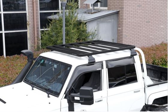4x4 السيارات الملحقات الخارجية مسطحة مسحوق مغلفة سبائك الألومنيوم سقف رف 1400X1320mm
