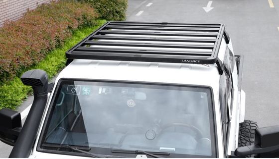 4x4 السيارات الملحقات الخارجية مسطحة مسحوق مغلفة سبائك الألومنيوم سقف رف 1400X1320mm