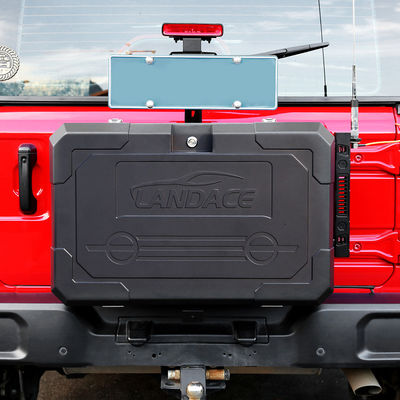 الباب الخلفي من سبيكة الألومنيوم العالية صندوق التخزين الخارجي لـ Wrangler JL JK 700X450X317mm