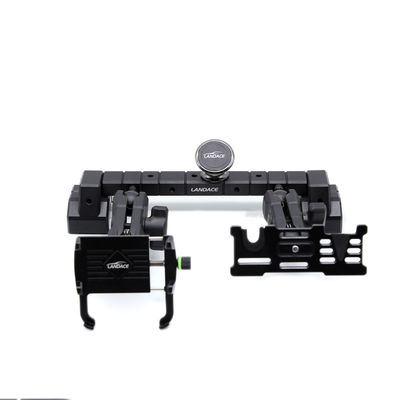 حامل الهاتف متعدد الارتفاع + GoPro Mount مع الحديد المنزلق من الألومنيوم ، زاوية مرنة لـ 2018-2022 Jeep Wrangler
