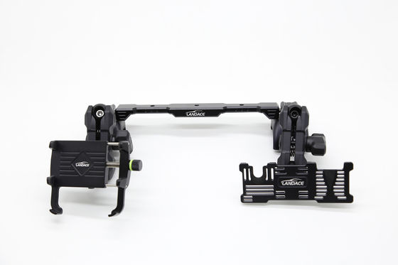 حامل الهاتف متعدد الارتفاع + GoPro Mount مع الحديد المنزلق من الألومنيوم ، زاوية مرنة لـ 2018-2022 Jeep Wrangler